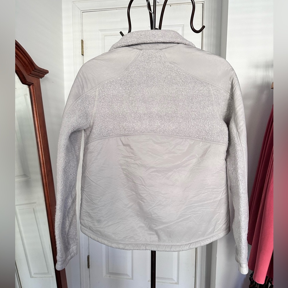 LULULEMON Go Cozy Jacket WOOL SIZE 4 new no tag heathered ceramic - Picture 9 of 11